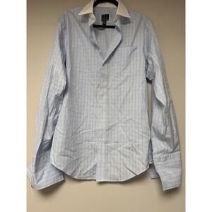 Jos. A. Bank Executive‎ Collection Tailored Fit Blue Plaid Dress Shirt